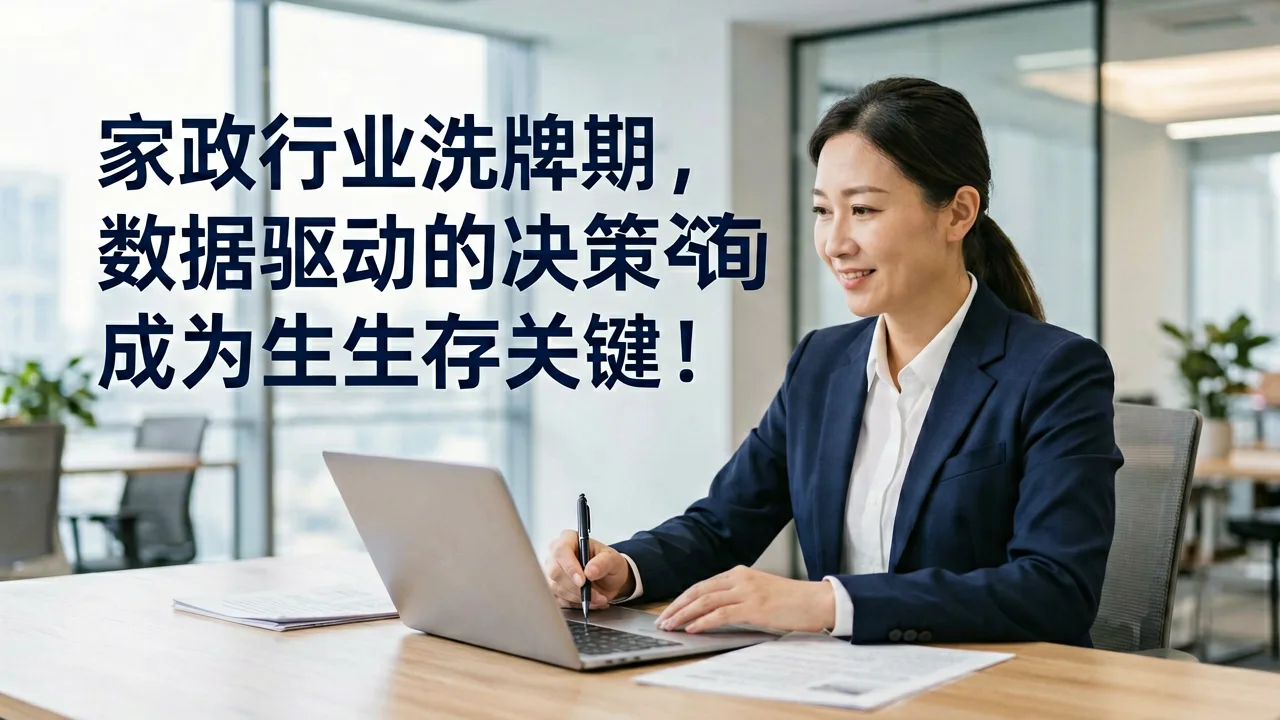 家政行业洗牌期,数据驱动的决策咨询成为生存关键